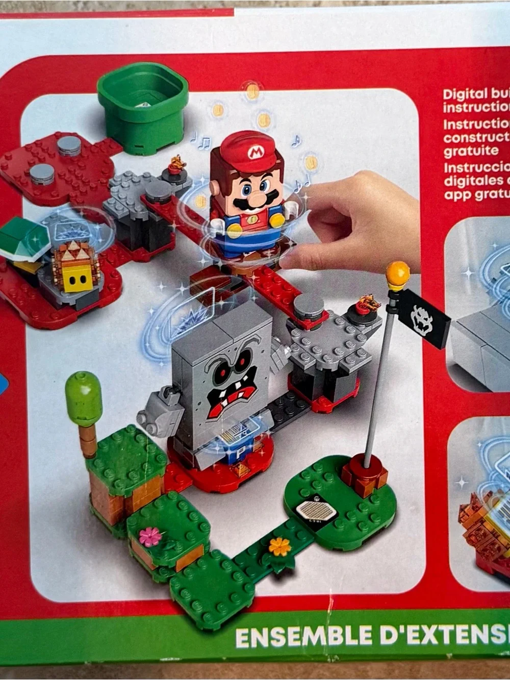 LEGO Super Mario Whomp's Lava Trouble Expansion Set - Gray/Red/Green #71364 NIB - Picture 5 of 8